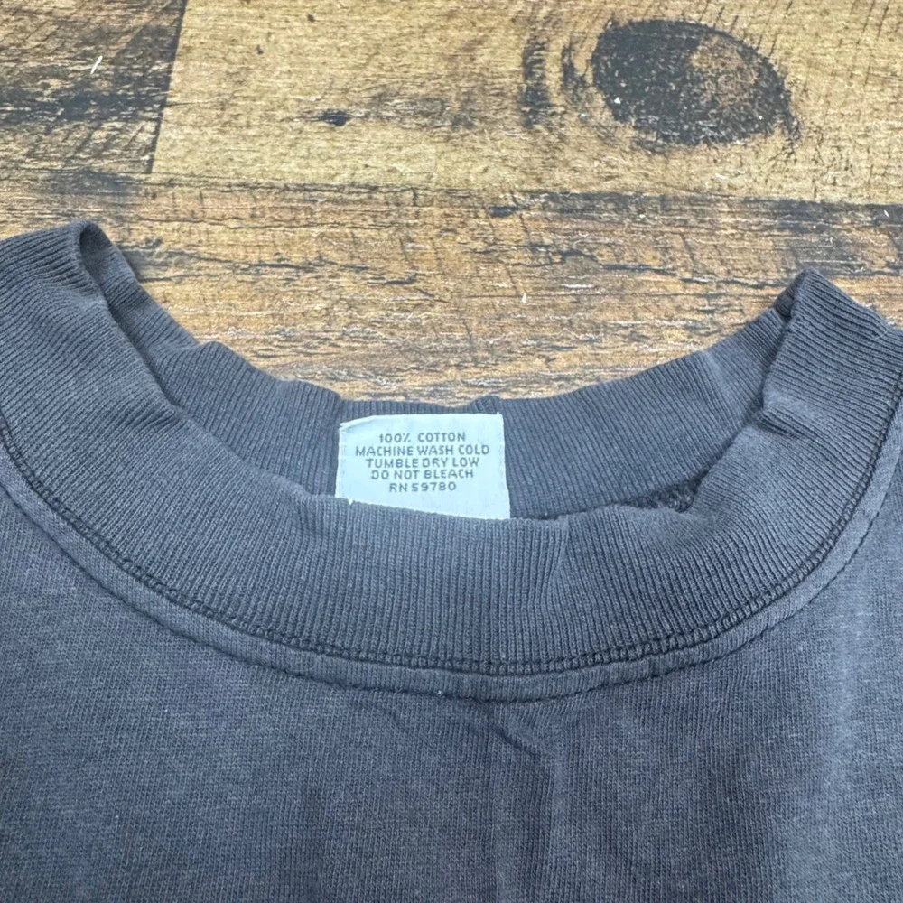 Vintage Guess by Georges‎ Marciano T Shirt Mens One Size Black Cotton Logo Tee - Picture 8 of 13